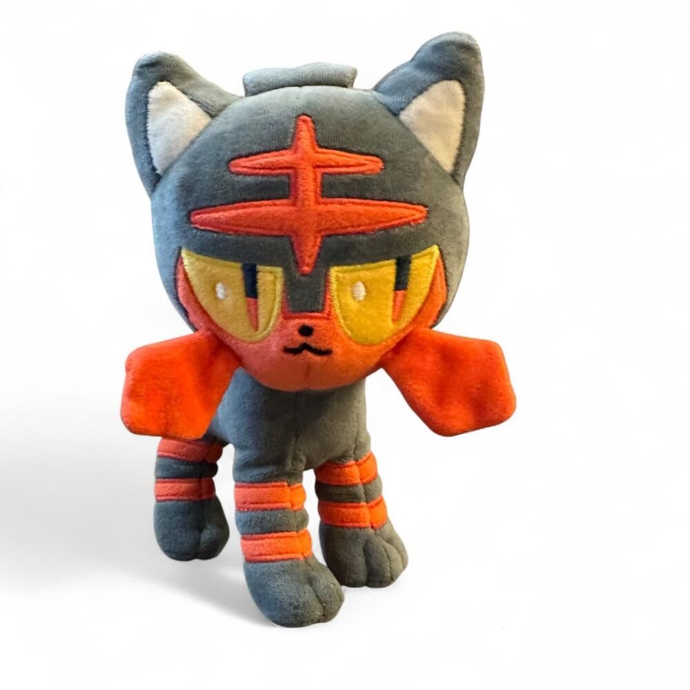 Pokémon Litten Starter Plushie Stuffed Animal Officially Licensed Collectible 8"